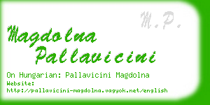 magdolna pallavicini business card